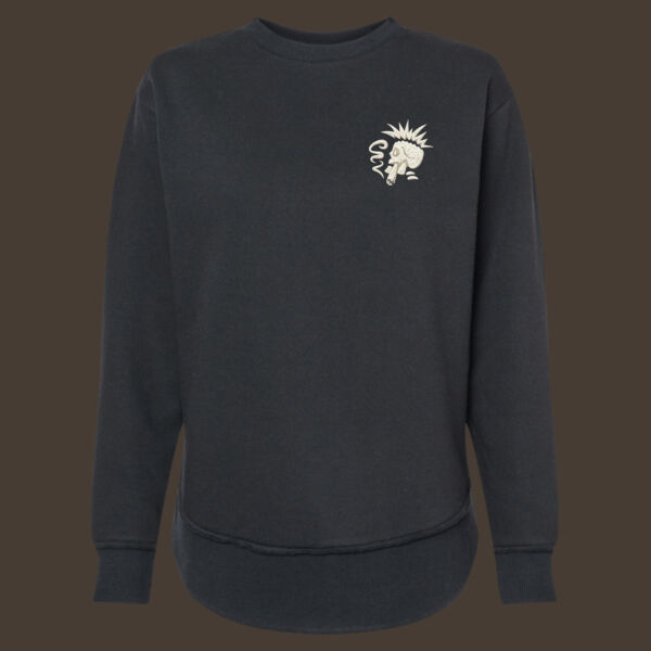 Fleece Sweatshirt w/"Emboidery-Like" Logo Thumbnail