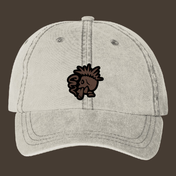 Women's Pigment-Dyed Cap w/Dark Brown Reverse Leather Patch Thumbnail