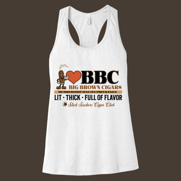 I <3 BBC - White - Racerback Tank Thumbnail