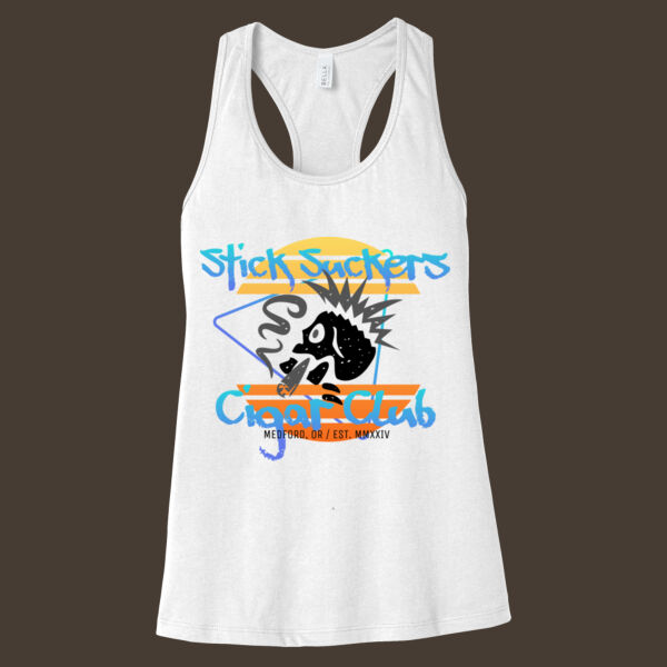 Sun's Out, Guns Out - White - Racerback Thumbnail